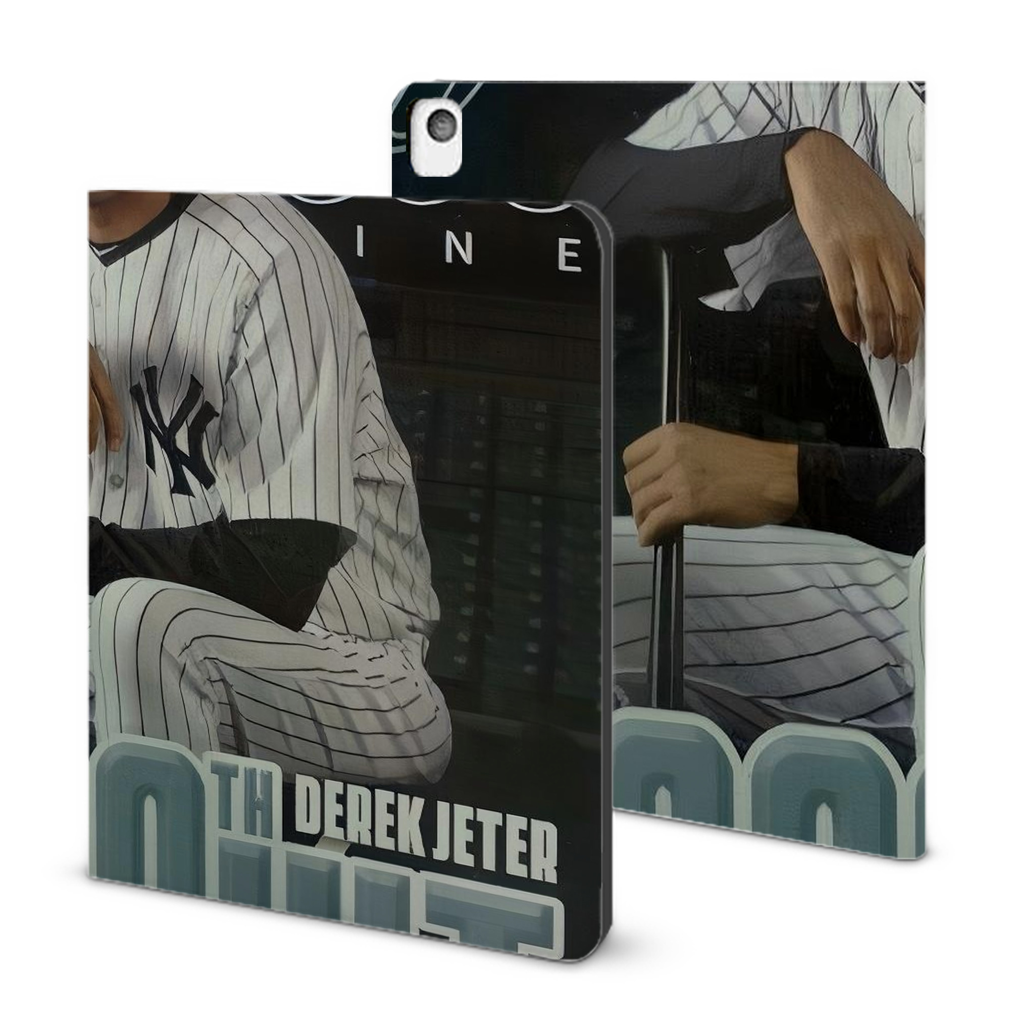 Derek Jeter 43 IPad Book-Style Case With Pencil Slot – Slim PU & TPU Cover – Full Protection, Precise Fit, Water & Scratch Resistant